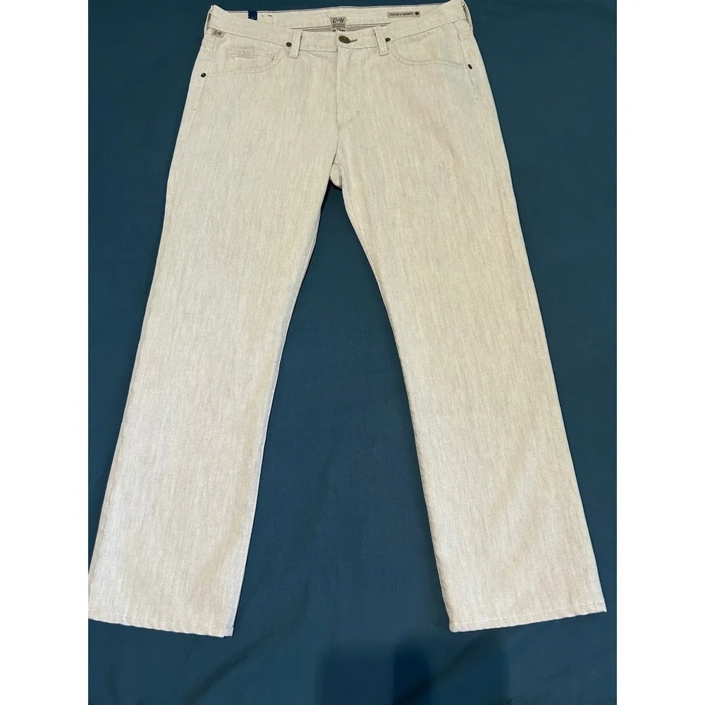 Citizens of Humanity Sid Straight Leg Jeans oatmeal Beige Mens 34 Made in USA